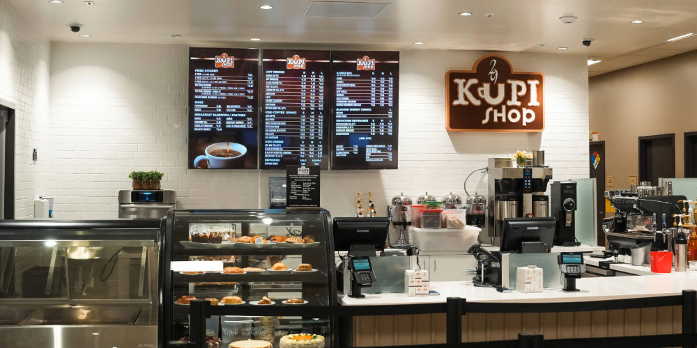 Travel center near me with fresh coffee shop