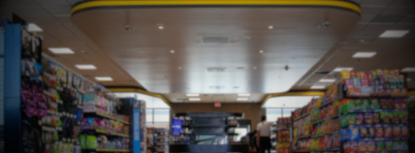 Interior view of Shelee's Travel Center convenience store showing well-stocked shelves with snacks and essential gear. 29 Rewards Loyalty Club. Save $0.5 cents per gallon of gas up to 100 gallons per month when you sign up.